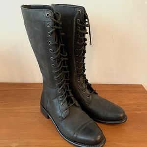 Cole Haan Limited Edition Tall Black Italian Leather Riding Boot